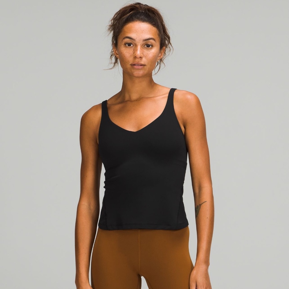 lululemon Align Waist-Length Tank Top in Black, Size 6. NWT